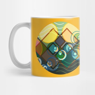 Abstract Landscape - Sunrise Sunset Mug